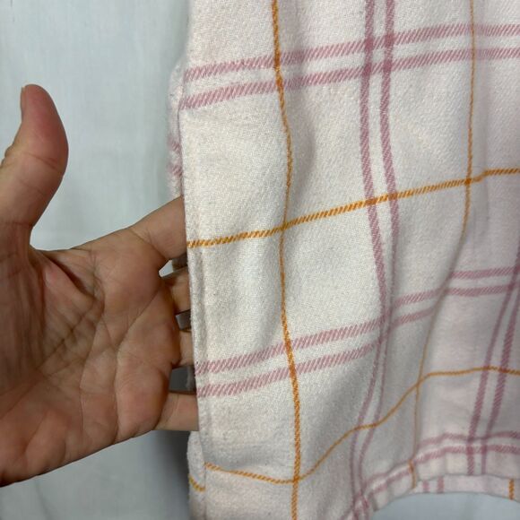 HFX Shacket Womens XXL Pink Plaid Oversized Snap Up Boxy Outdoor Casual Work - Picture 9 of 9